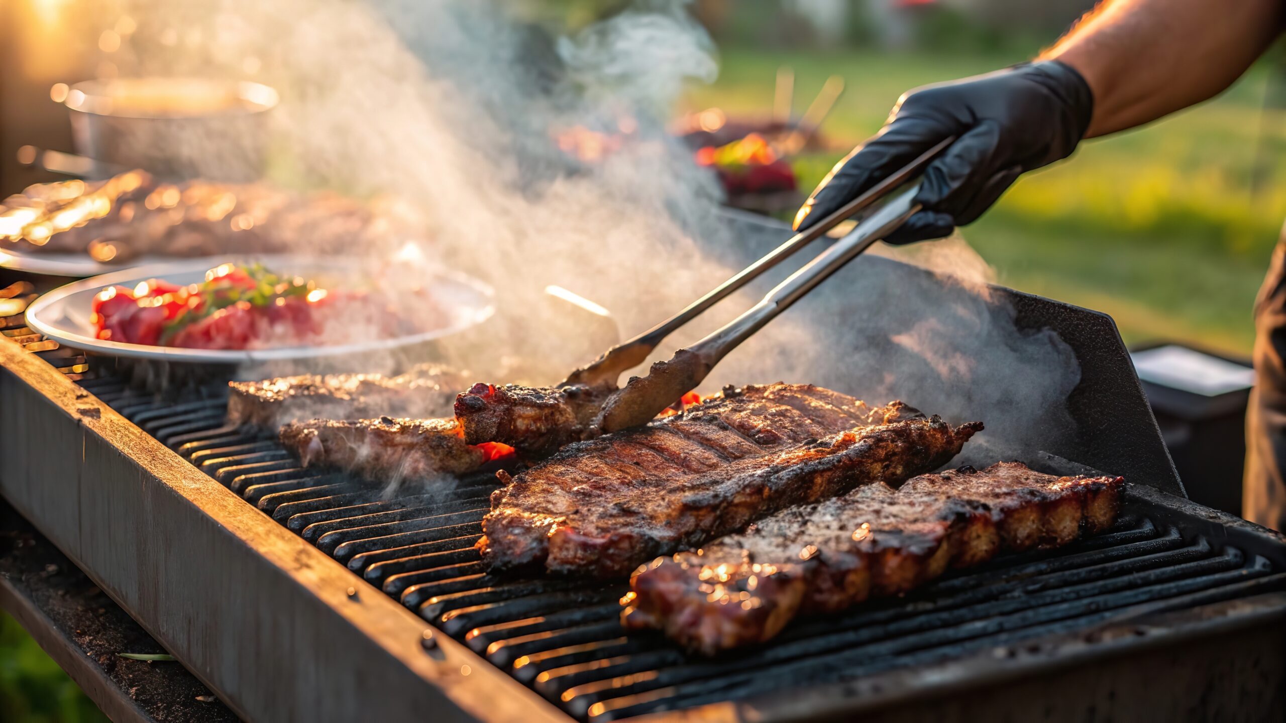 Backyard,Barbecue,Bliss,With,Juicy,Grilled,Meats